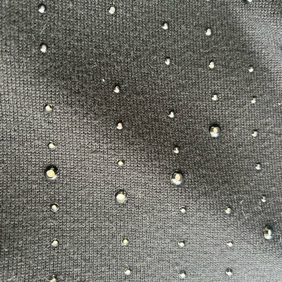 ANN TAYLOR Black Embellished Sweater Dress size XL - Picture 5 of 12